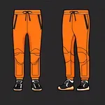 dark orange sweatpants image